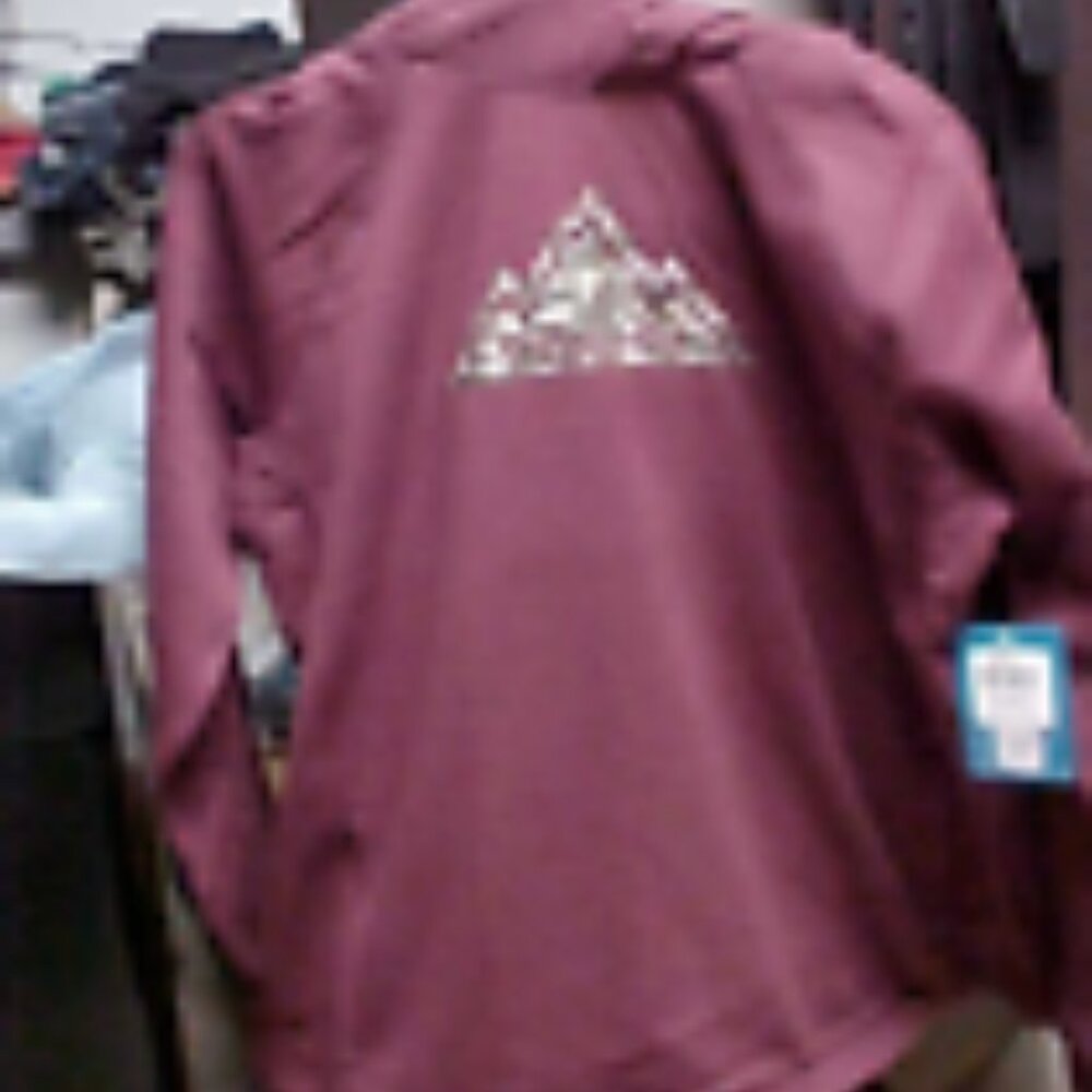 Columbia Ladies Burgandy Hoodie xlarge